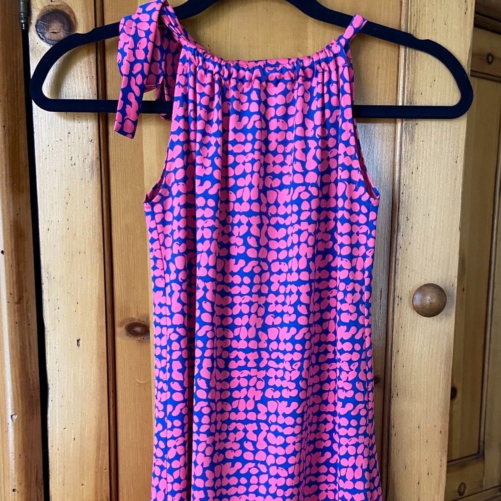 Ellie Kai pink and blue children's halter dress